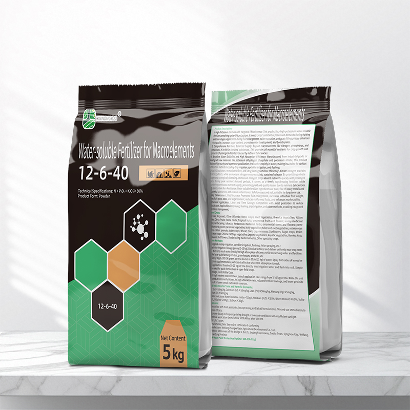WATER-SOLUBLE FERTILIZERWITH MAOR ELEMENTS 12-6-40
